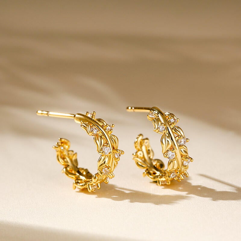 Gold Leaf Earrings