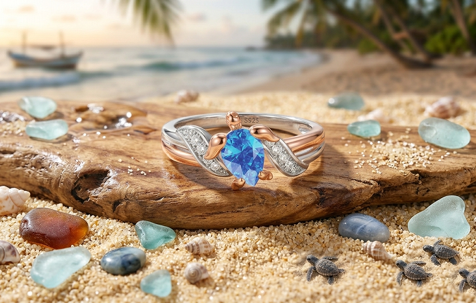 Two Tone Turtle Ring