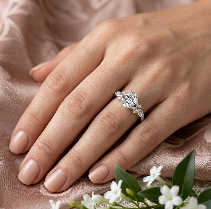 1 Carat Lab Diamond Engagement Ring