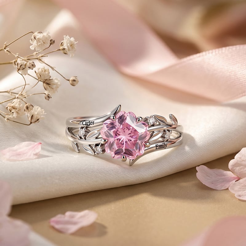 Pink Flower Promise Ring