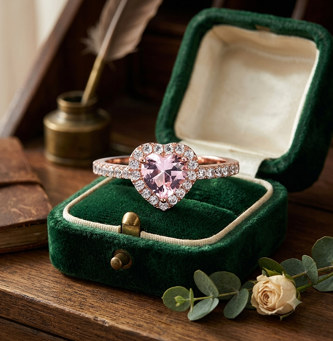 Heart Halo Promise Ring