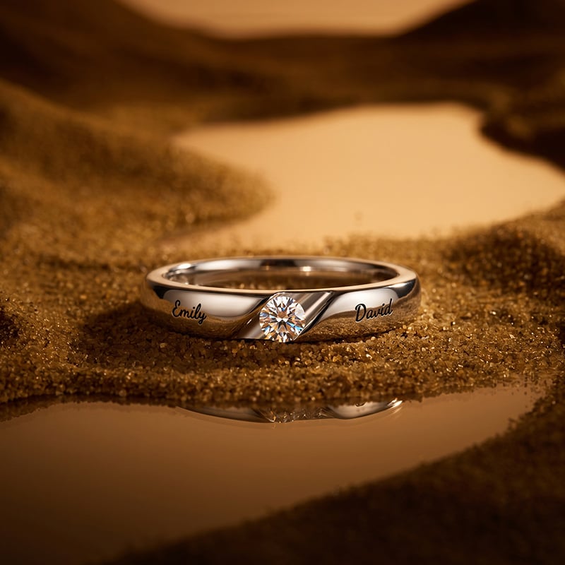 Custom Engravable Men's Promise Ring