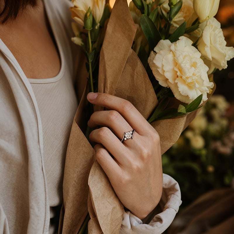 Bypass Engagement Ring