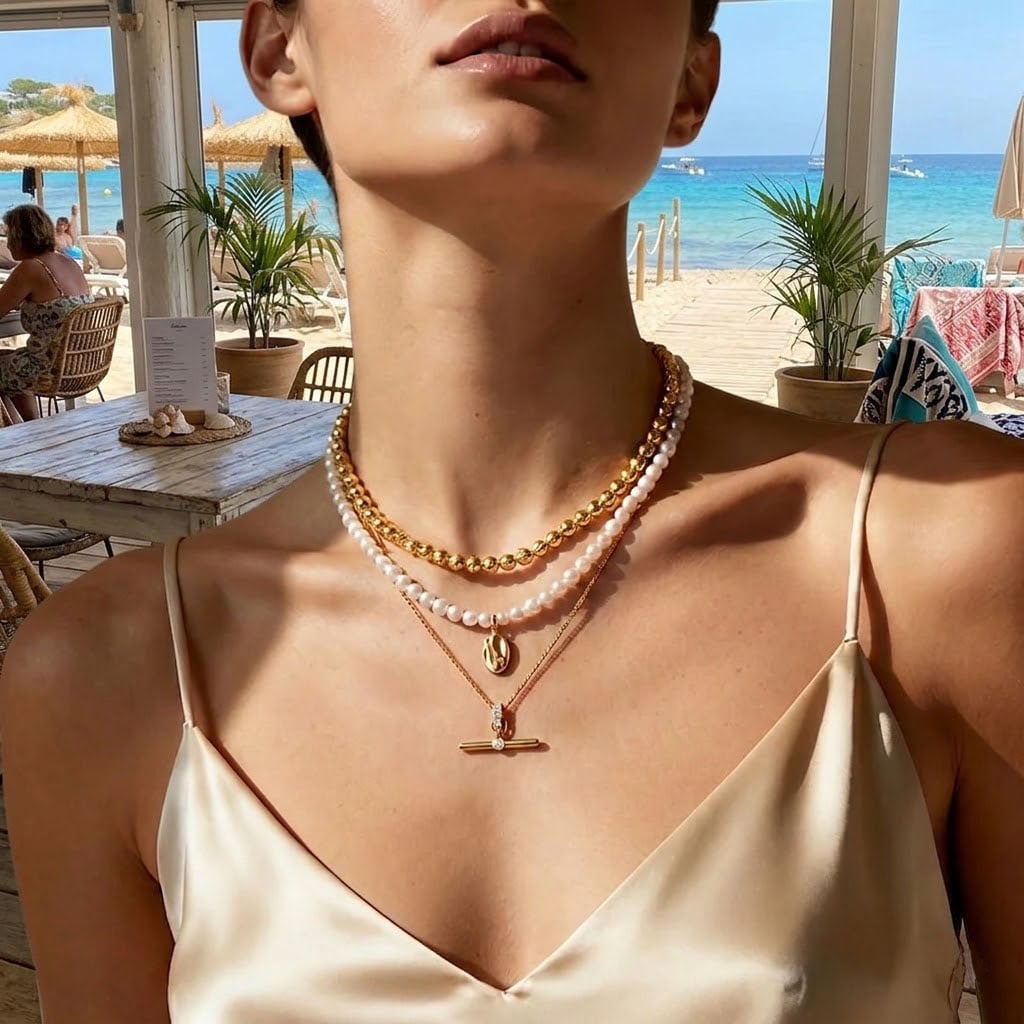 Pearl Necklace Stack