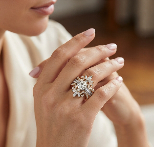 Stackable Crown Ring Set