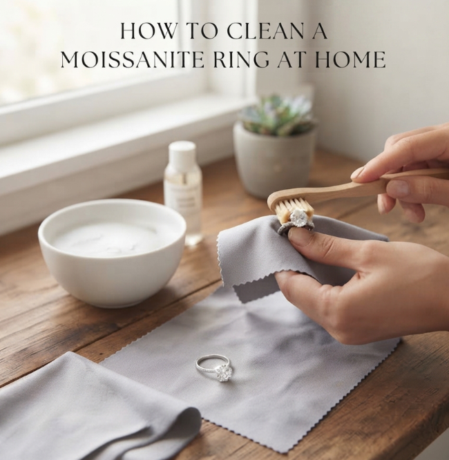 How to Clean Moissanite Rings