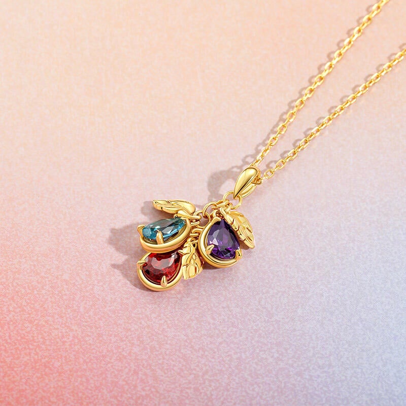 Initial Birthstone Necklace