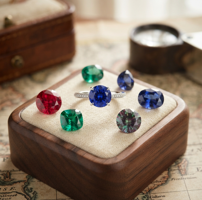 Lab Created Gemstone Rings