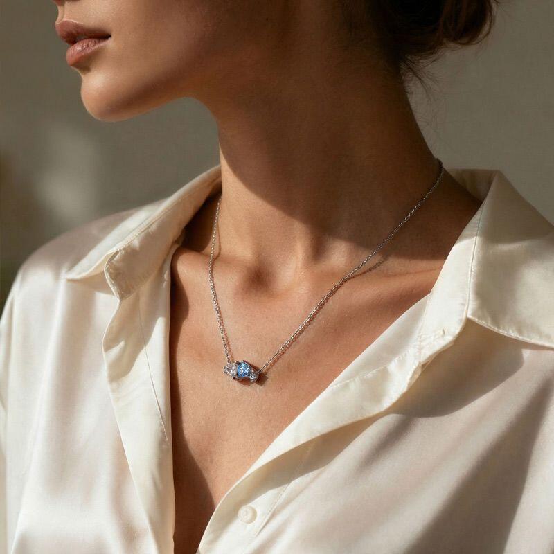 Three Birthstones Necklace