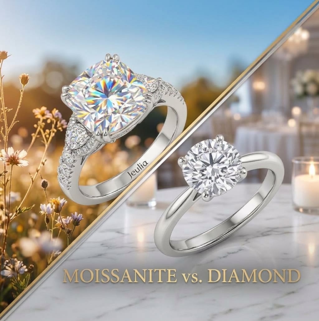 Moissanite Ring vs Diamond Ring