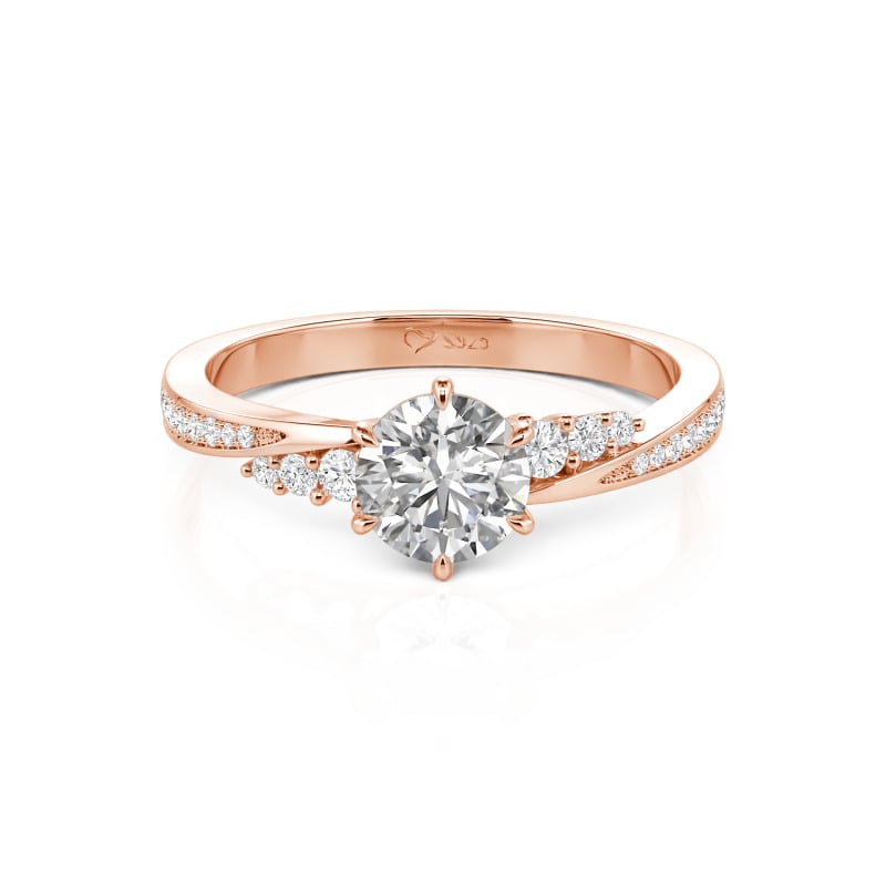 Rose Gold Lab Grown Diamond Ring